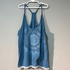 Blue& gold Tank top